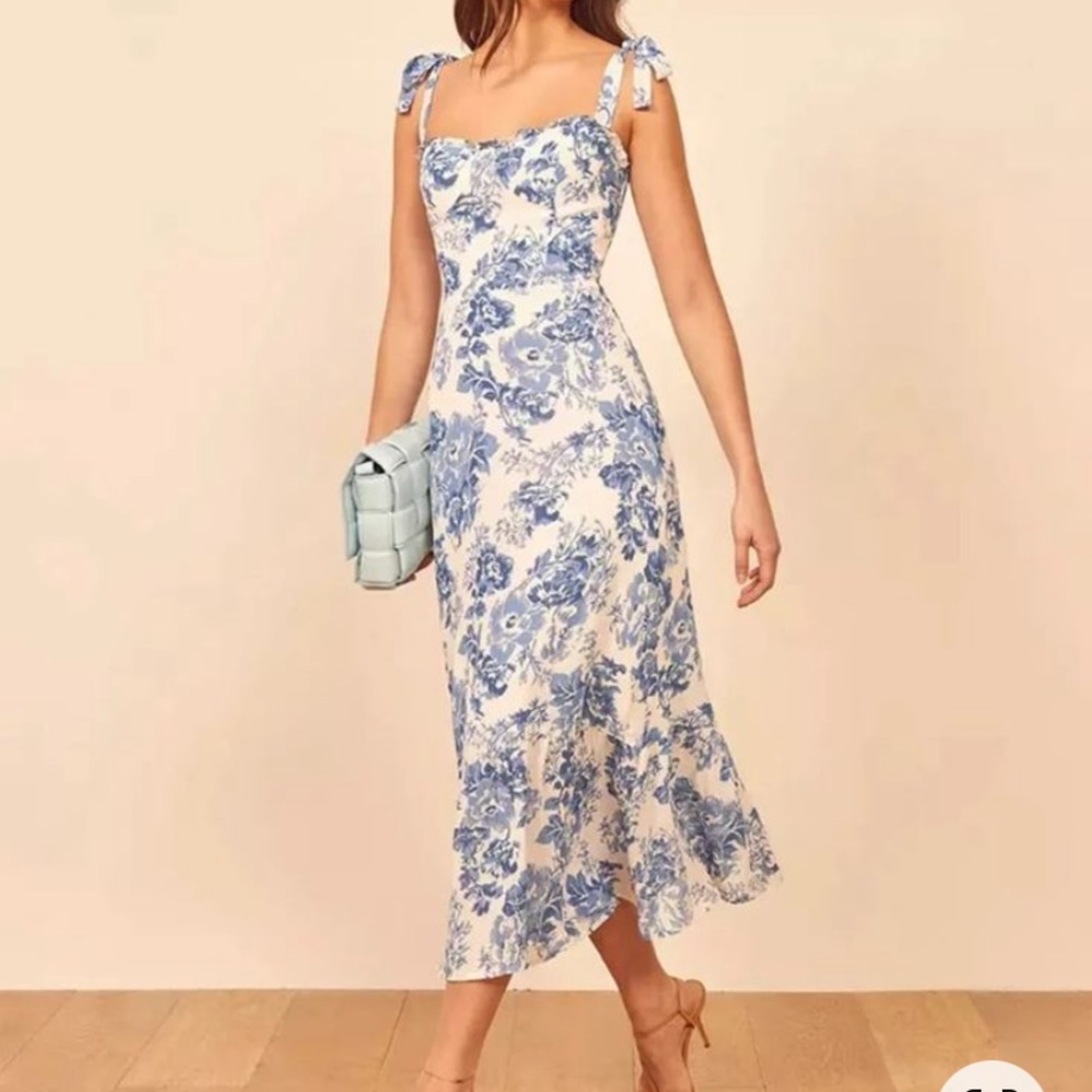 Swallow and Rose Floral Midi Dress NWT